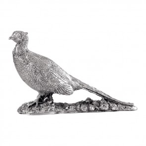 Sterling Silver Pheasant Sculpture