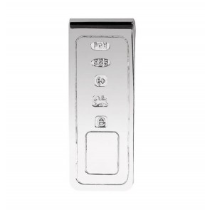 Sterling Silver Lines Style Money Clip