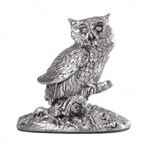 Sterling Silver Owl Sculpture