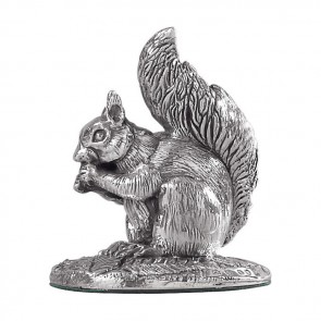 Sterling Silver Squirrel Sculpture
