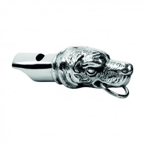 Sterling Silver Dog Design Whistle