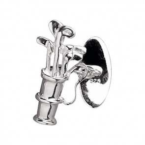 Sterling Silver Golf Bag Shaped Cufflinks