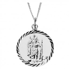 Sterling Silver St Christopher Pendant