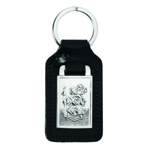 Sterling Silver St Christopher Key Fob