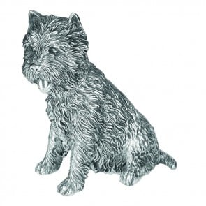 Sterling Silver West Highland Terrier Dog Sculpture