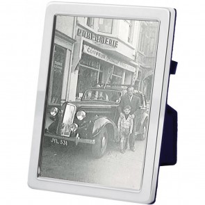 Sterling Silver 20X25cm Plain Velvet Back Photo Frame