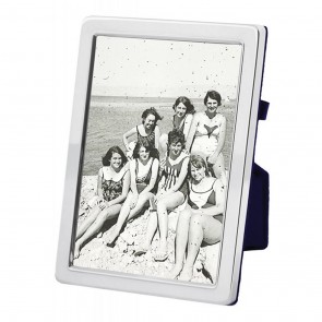 Sterling Silver 15X20cm Plain Velvet Back Photo Frame