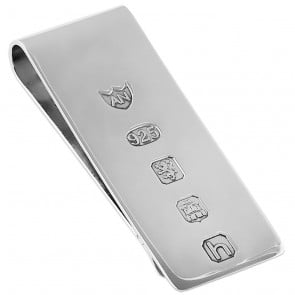 Sterling Silver Feature Hallmark Money Clip