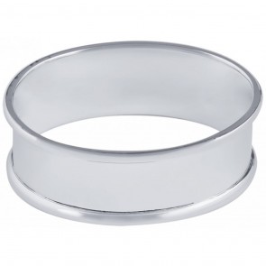 Sterling Silver Medium Plain Oval Napkin Ring