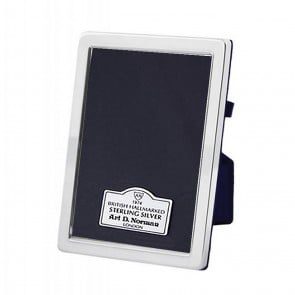 Sterling Silver 6X9cm Plain Velvet Back Photo Frame