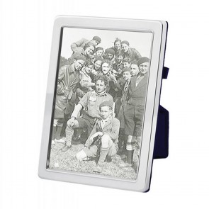 Sterling Silver 9X13cm Plain Velvet Back Photo Frame