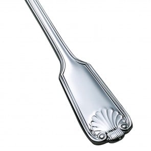 Sterling Silver Fiddle Thread And Shell Cutlery