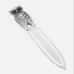 Sterling Silver Owl Bookmark
