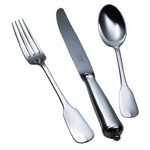 Children’s Plated Silver Cutlery Set Simplicity Grip