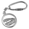 Sterling Silver Style Jaguar Keyring