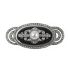 Sterling Silver Ornate Marcasite Brooch