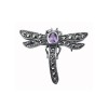 Sterling Silver Art Nouveau Style Dragonfly Brooch
