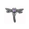 Sterling Silver Art Nouveau Style Dragonfly Brooch