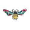 Sterling Silver Colour Bumble Bee Brooch