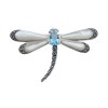 Sterling Silver Mother Of Pearl Dragonfly Brooch
