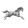 Sterling Silver Prancing Horse Brooch