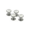 Sterling Silver Plain Set Of Four Buttons