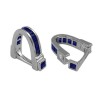 Sterling Silver Sapphire Wrap Around Cufflinks