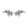 Sterling Silver Lion Cufflinks