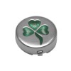 Sterling Silver Shamrock Button Cover