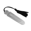 Sterling Silver Plain Clip Bookmark With Tassel