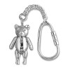Sterling Silver Moving Teddy Bear Key Chain