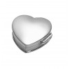 Sterling Silver Heart Shaped Plain Pill Box