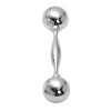 Sterling Silver Dumb Bell Rattle
