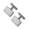 Sterling Silver Feature Hallmark Rectangle T Bar Cufflinks