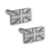 Sterling Silver Union Jack Style Cufflinks