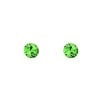 Sterling Silver Eremite Green Swarovski Crystal Stud Earrings