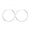 Sterling Silver Thin Hoop Earrings