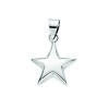 Sterling Silver Small Puffed Star Pendant
