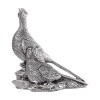 Sterling Silver Pair Of Pheasants Sculpture