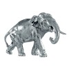 Sterling Silver Patterned Elephant Sculpture