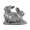 Sterling Silver Rabbits Sculpture