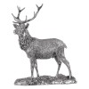 Sterling Silver Detailed Stag Sculpture