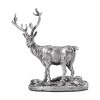 Sterling Silver Stag Deer Sculpture