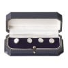 Sterling Silver Set Of Four Mother Of Pearl Dress Studs