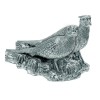 Sterling Silver Cock And Hen Sculptures