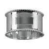 Sterling Silver Lined And Beaded Napkin Ring