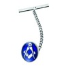 Sterling Silver Blue Masonic Tie Pin