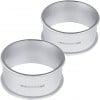 Sterling Silver Set Of Two Plain Round Napkin Rings