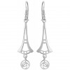 Sterling Silver Mackintosh Style French Drop Earrings