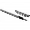 Sterling Silver Engine Turned Wave Design Fountain Pen